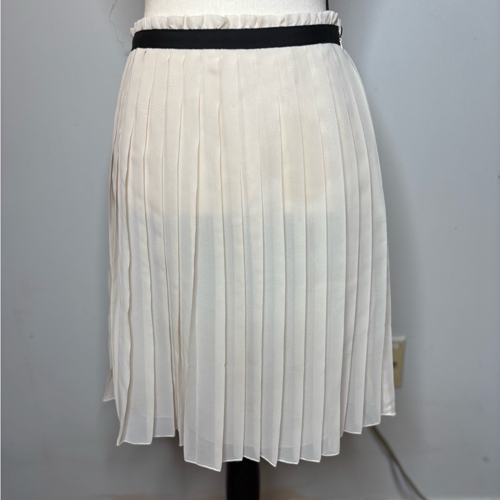 Pins and needles Cream Pleated wispy light academia ballet  Skirt 4